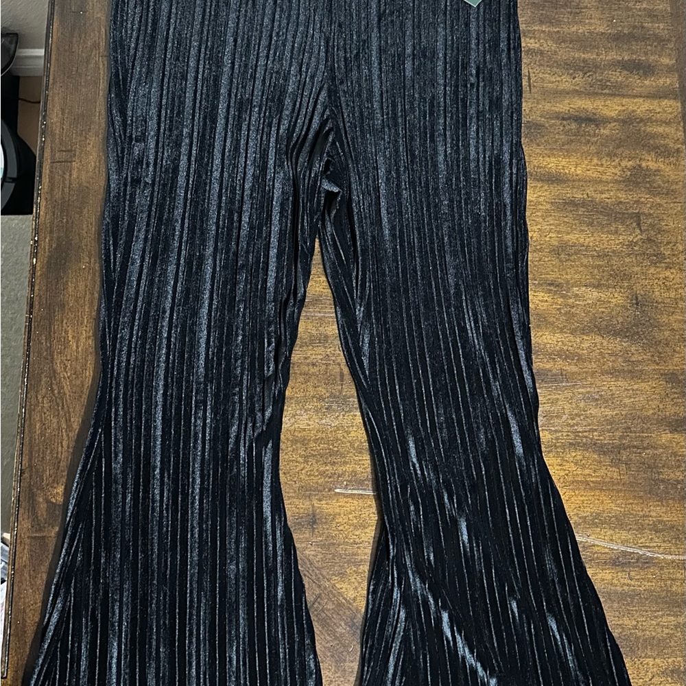 Black Womens Flared Pants